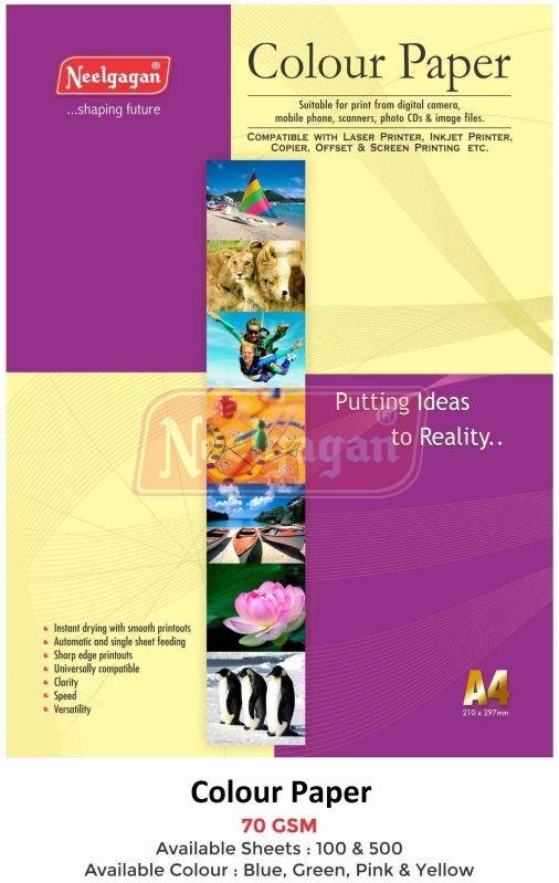 Neelgagan A4 Coloured Paper Sheets