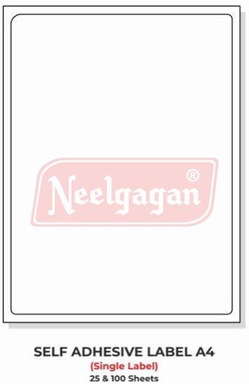 Neelgagan A4 Self Adhesive Label