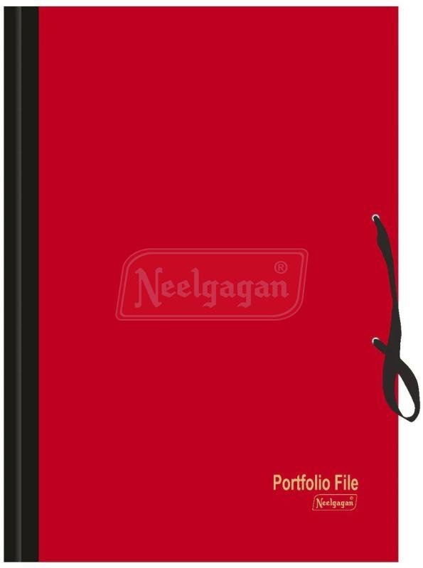 Red PVC Portfolio File Folder