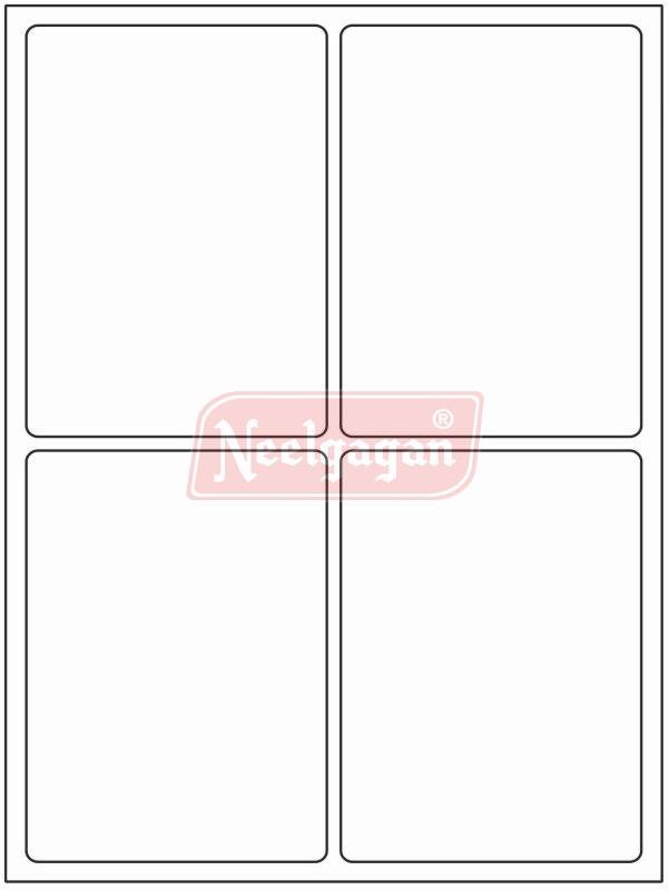 White Paper Neelgagan Multipurpose Self Adhesive Label