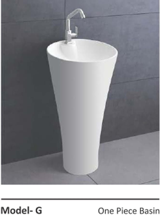 Floor Mount Ceramic One Piece Wash Basin