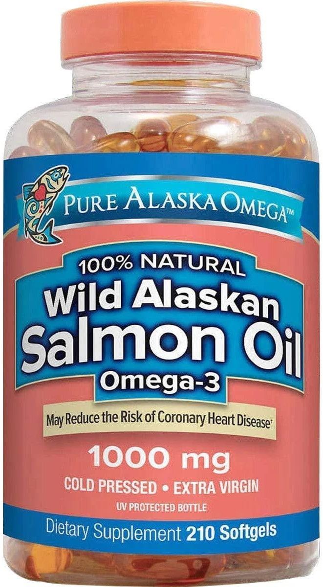 Pure Alaska Omega 3 Salmon Oil Capsules