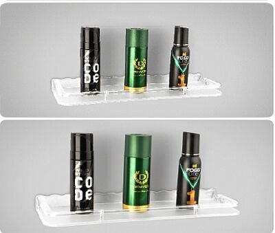 5x15 Inch Rectangular ABS Bathroom Shelf