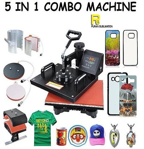 5 In 1 Combo T-Shirt Printing Machine