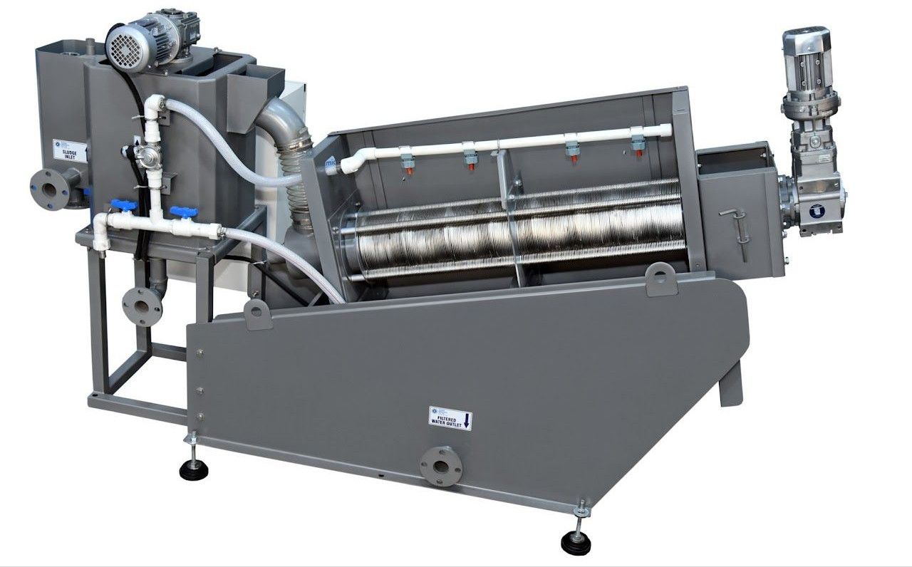 Multi Disc Screw Type Stainless Steel Dewatering Machine