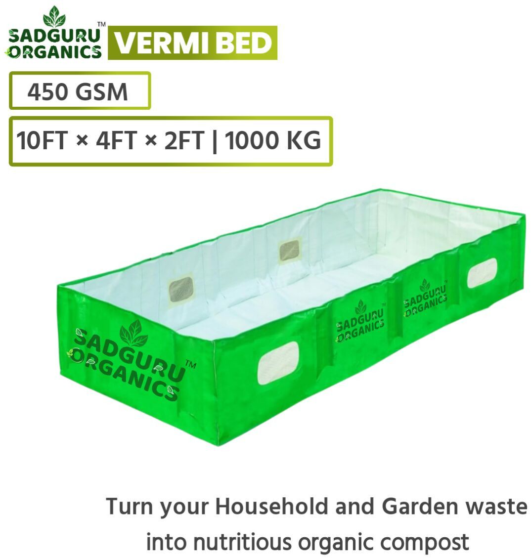 450GSM 10x4x2FT HDPE Vermicompost Bed