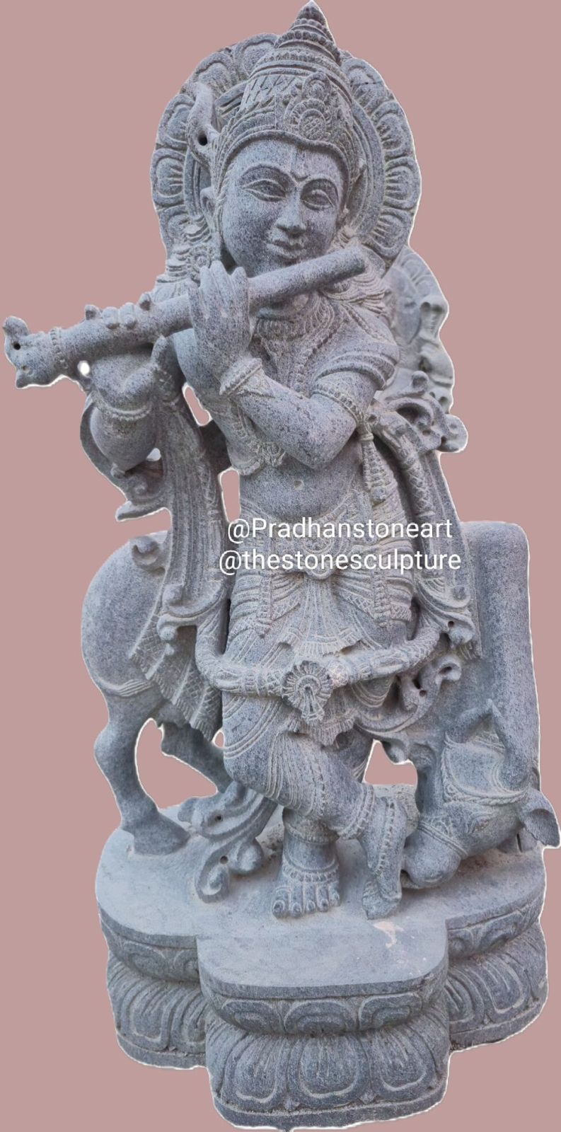 Stone Krishna Statue