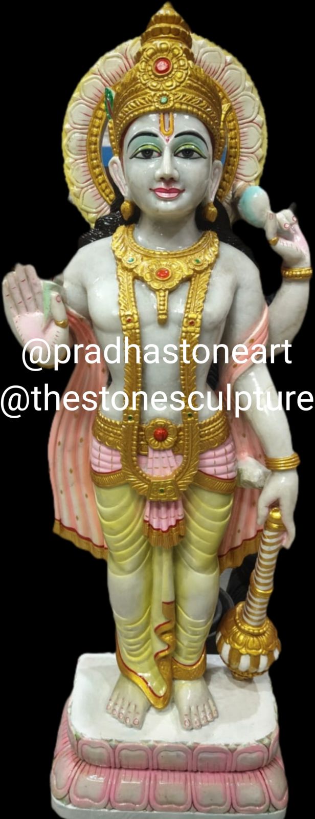 Marble Lord Vishnu Statue