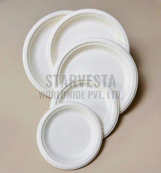 Sugarcane Bagasse Disposable Plates