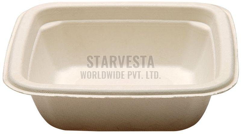 Square Sugarcane Bagasse Disposable Deep Bowl