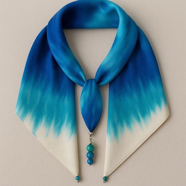 Ladies Ombre Satin Fashion Scarf