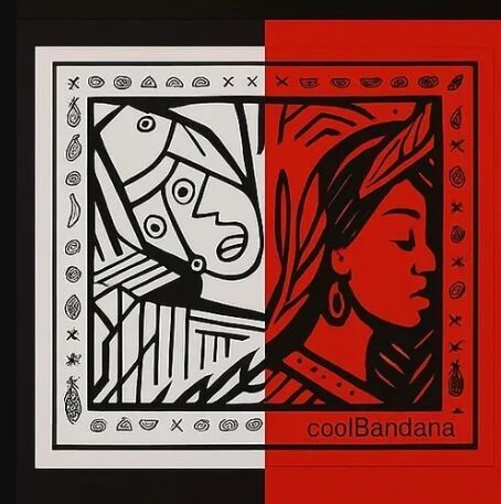 Unisex Dual Color Graphic Bandana