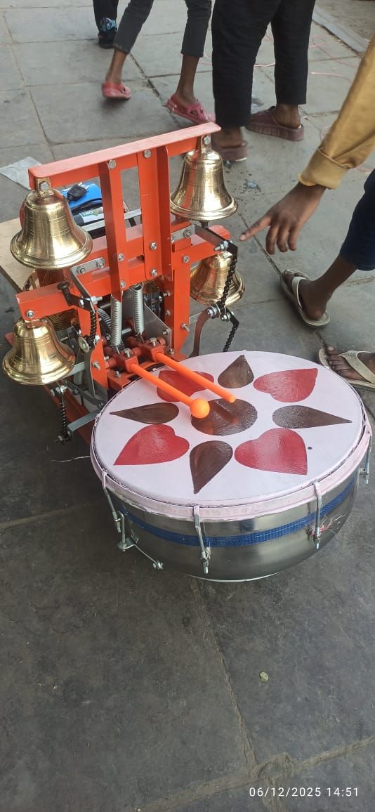 Craft Cooper Machine Automatic Temple Nagada Ghanta Drum Machine