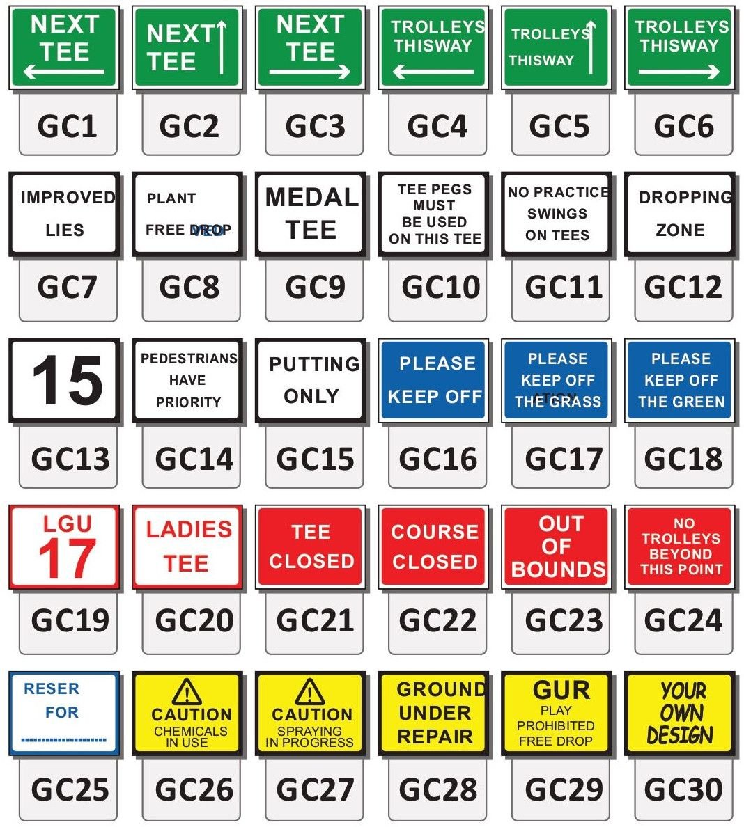Golf Club Signage