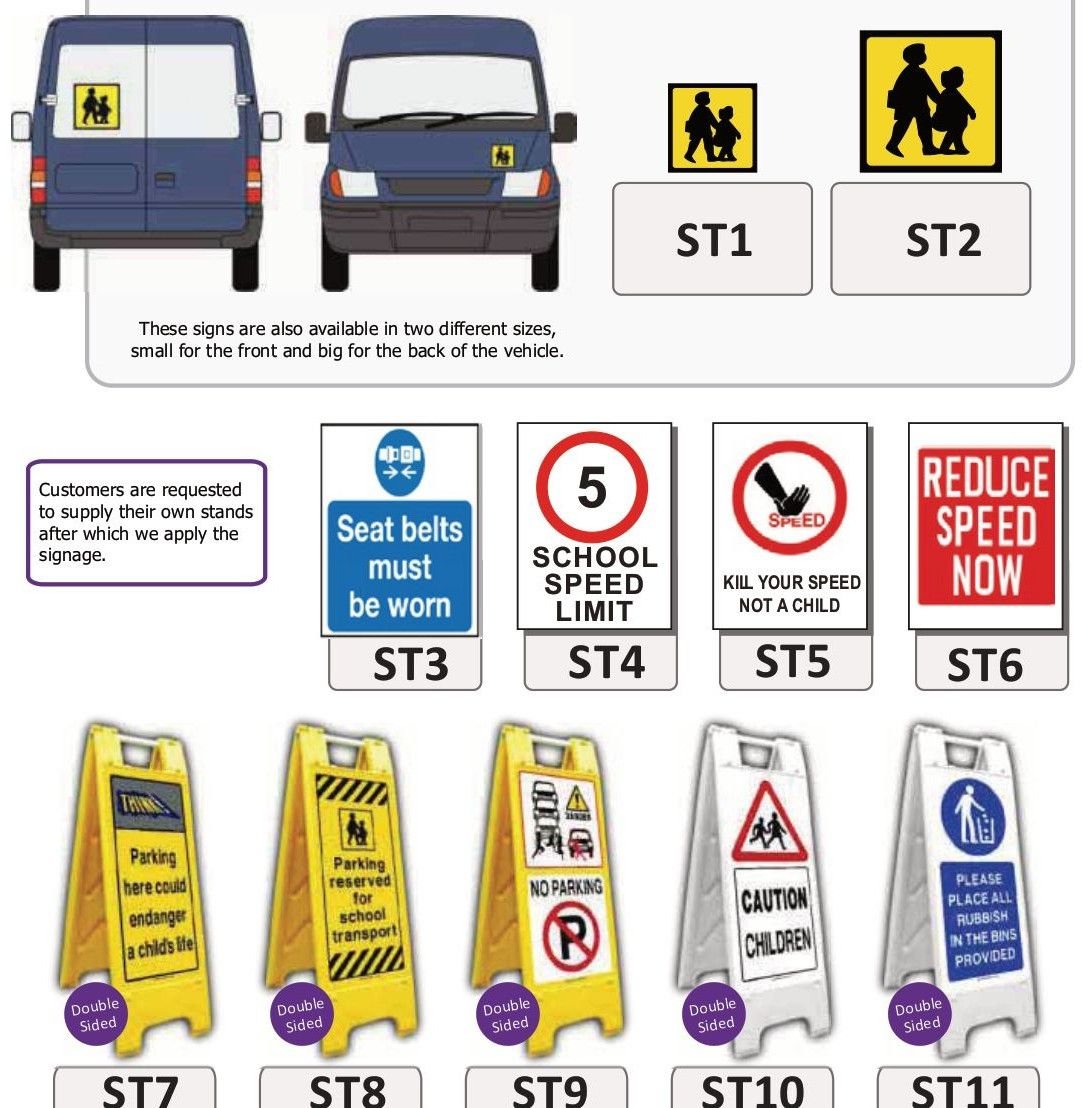 School Transport Signage