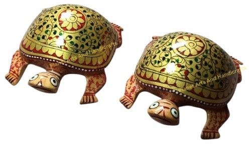 Wooden Handicraft Tortoise Showpiece Set