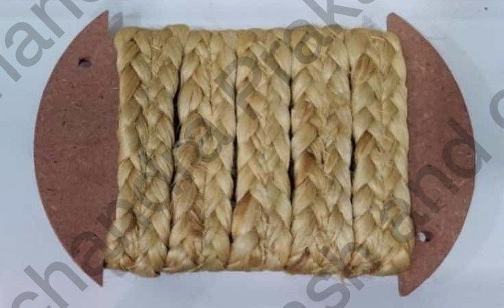 Golden Jute Five Strand Handspun Braid