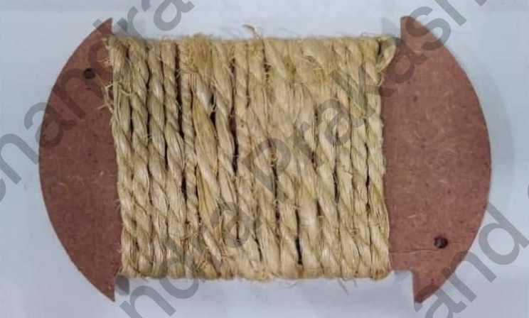 Natural Banana Fiber Two Ply Handspun Loose Twist Yarn