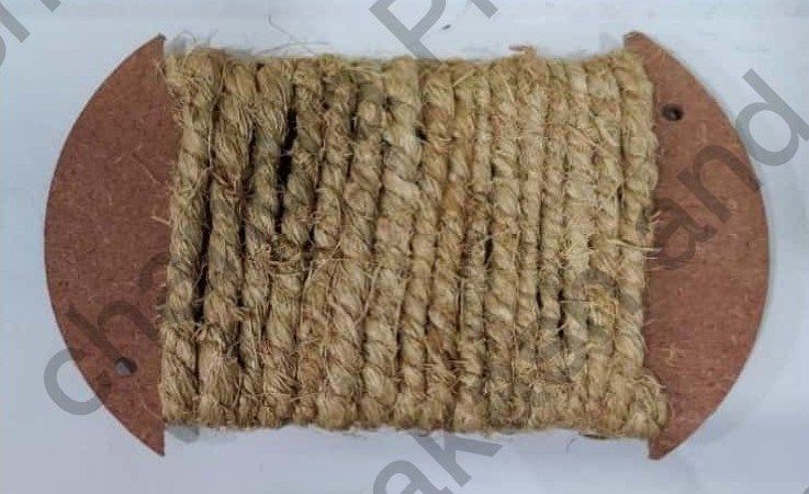 Natural Banana Fiber Two Ply Handspun Tight Twist Yarn