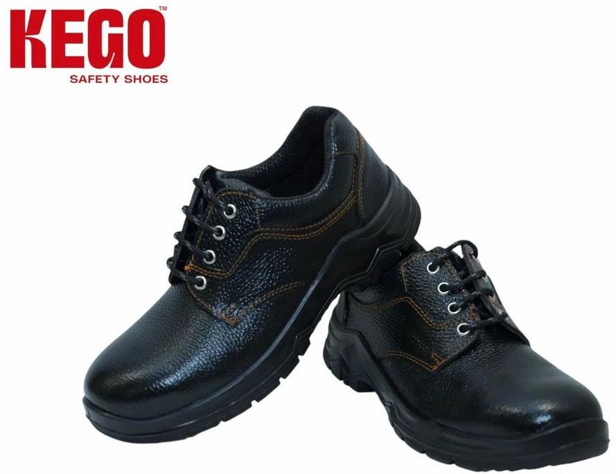 Kego KG-PUL-1005 Black Barton Leather PU Safety Shoes