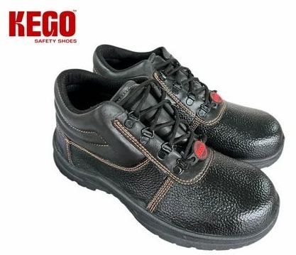 Kego KG-PVS-1003 Black Synthetic Leather PVC Safety Shoes