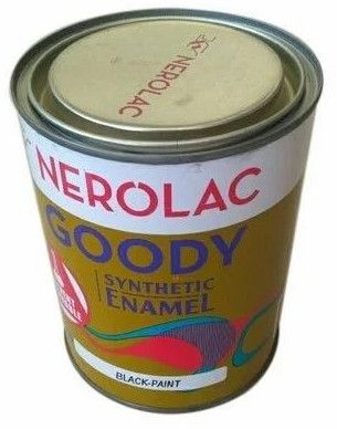 1L Nerolac Black Goody Synthetic Enamel Paint
