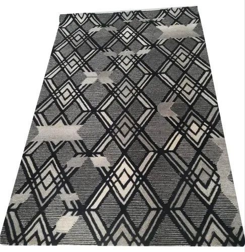 Home Dark Gray Wool Rug
