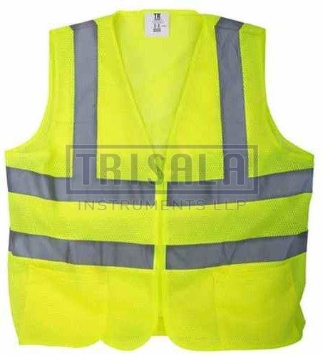 Reflective Striped Unisex Industrial Safety Vest