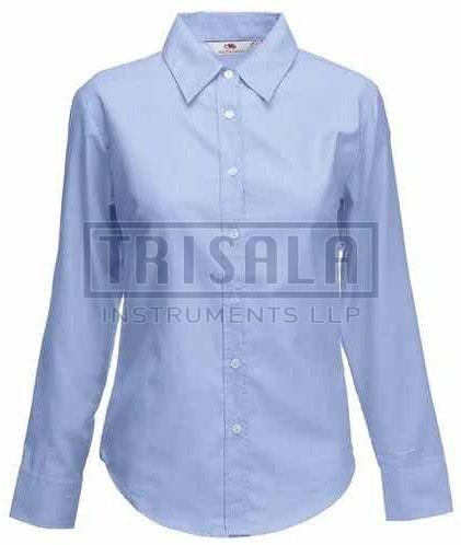 Solid Girls Full Sleeve School Shirt