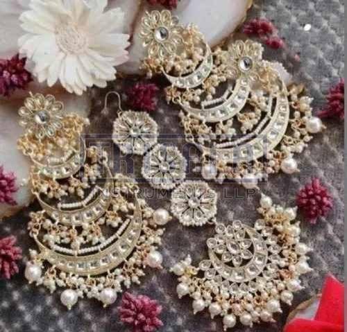Women Stylish Kundan Bridal Maang Tikka