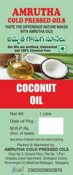 Cold Pressed Coconut Oil