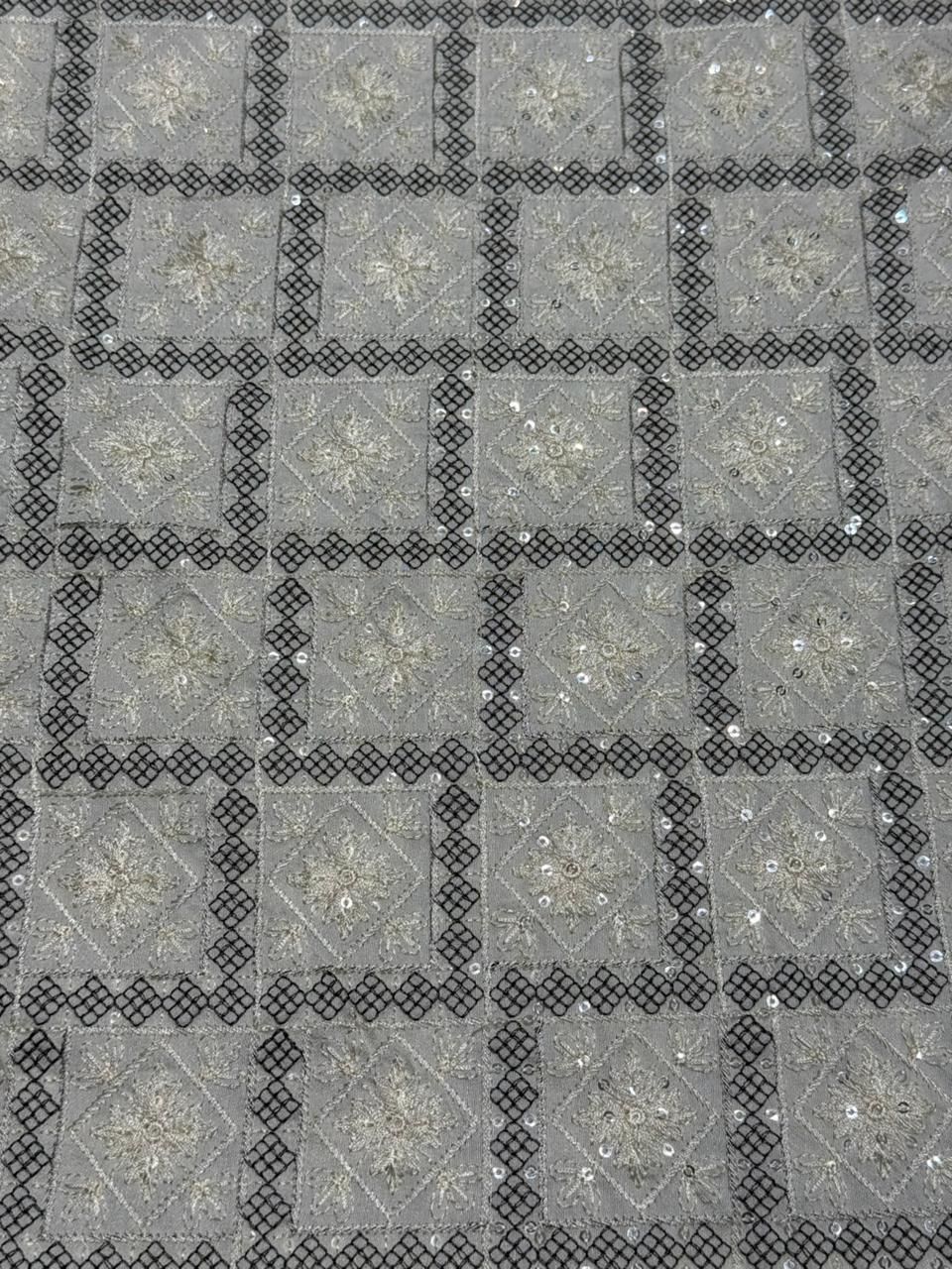 Silk Diamond Sequin Fabric