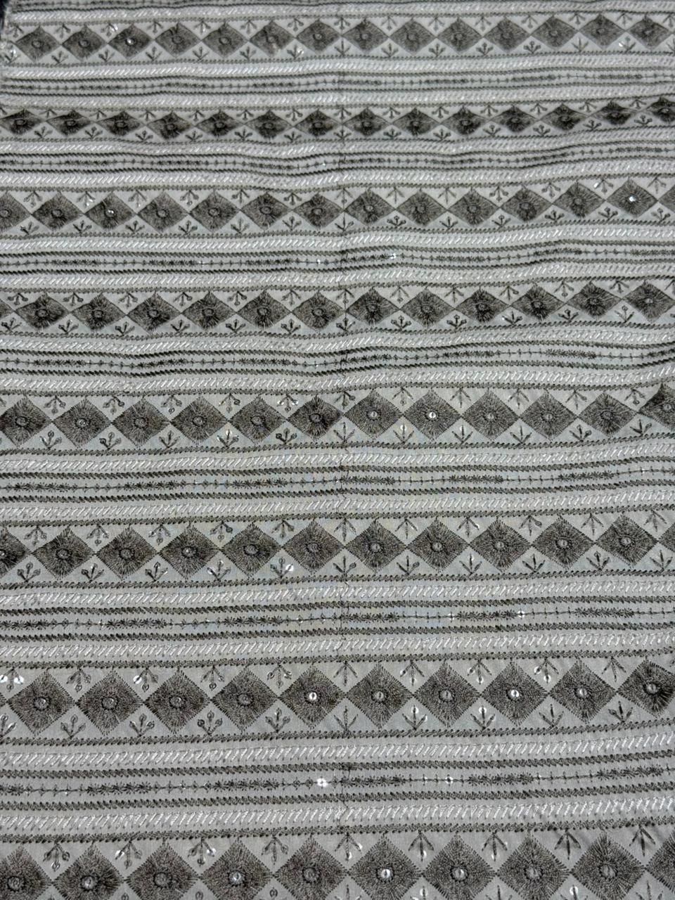 Silk Stripe Diamond Fabric
