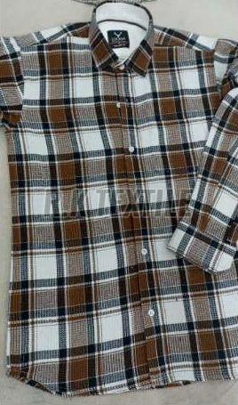 Mens Pure Woolen Checked Shirts