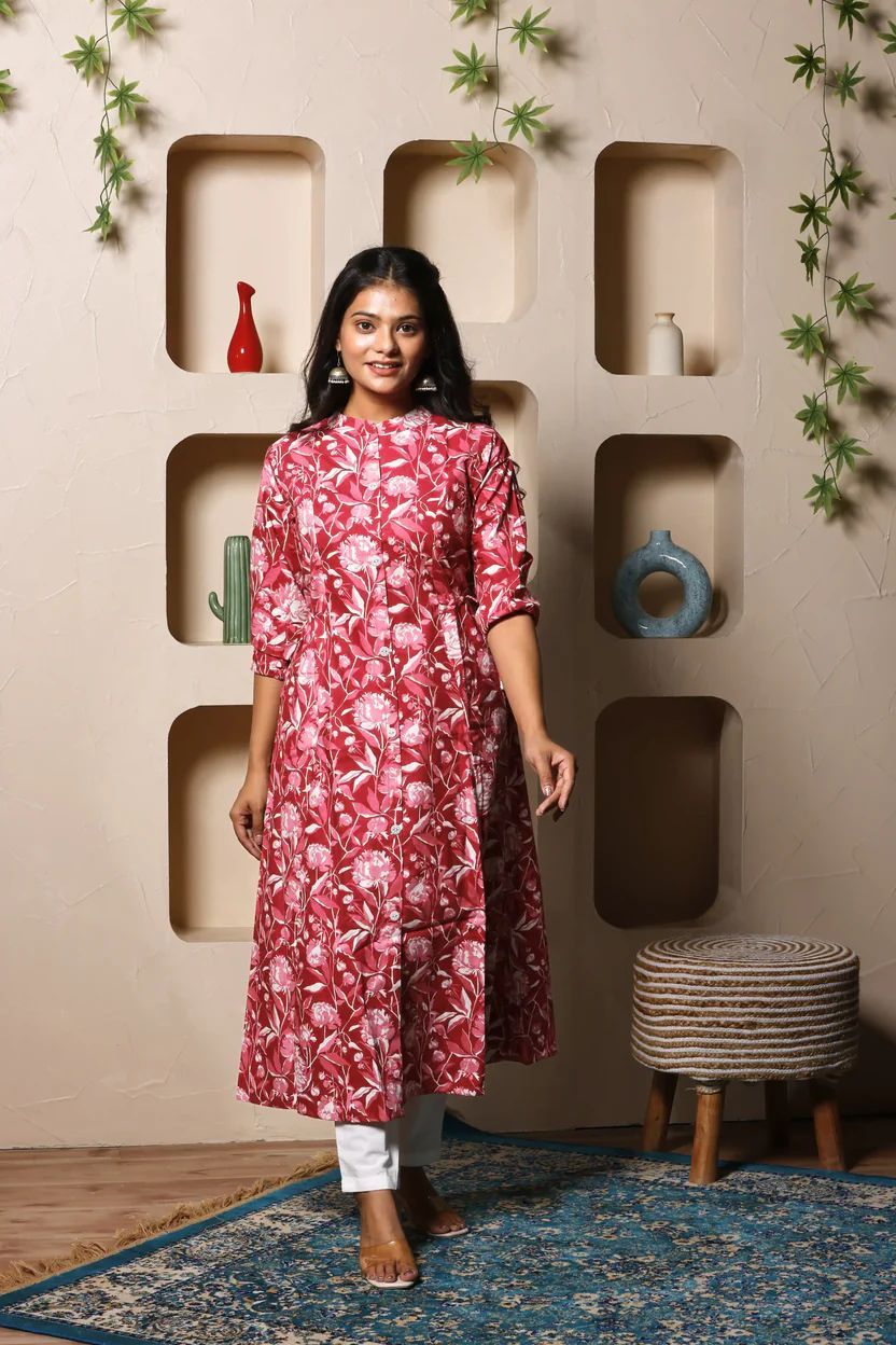 Gulzaar Crimson Kurta Set