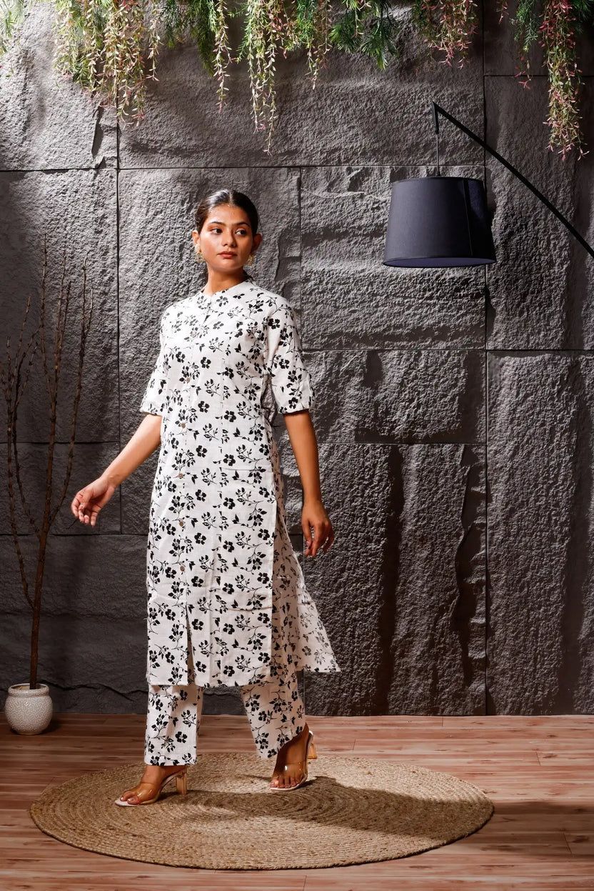 Monochrome Meadow Co-ord Set