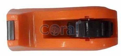 Coral Orange Plastic Tape Dispenser