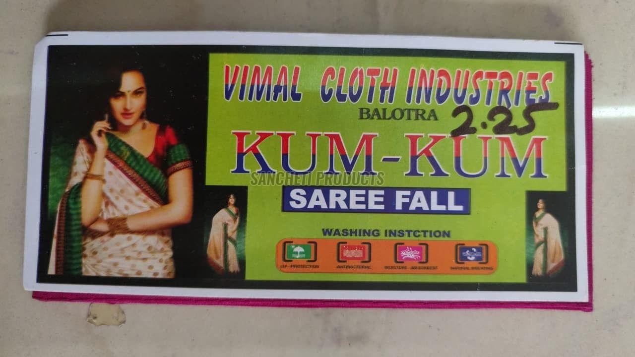 2.25m Kum Kum Cotton Saree Fall