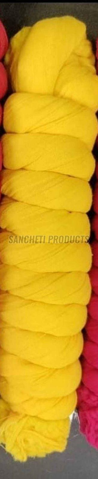 Yellow Plain Cotton Dupatta