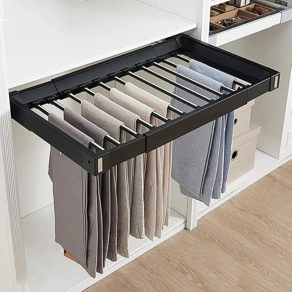 Pull Out Single Line Pant Rack