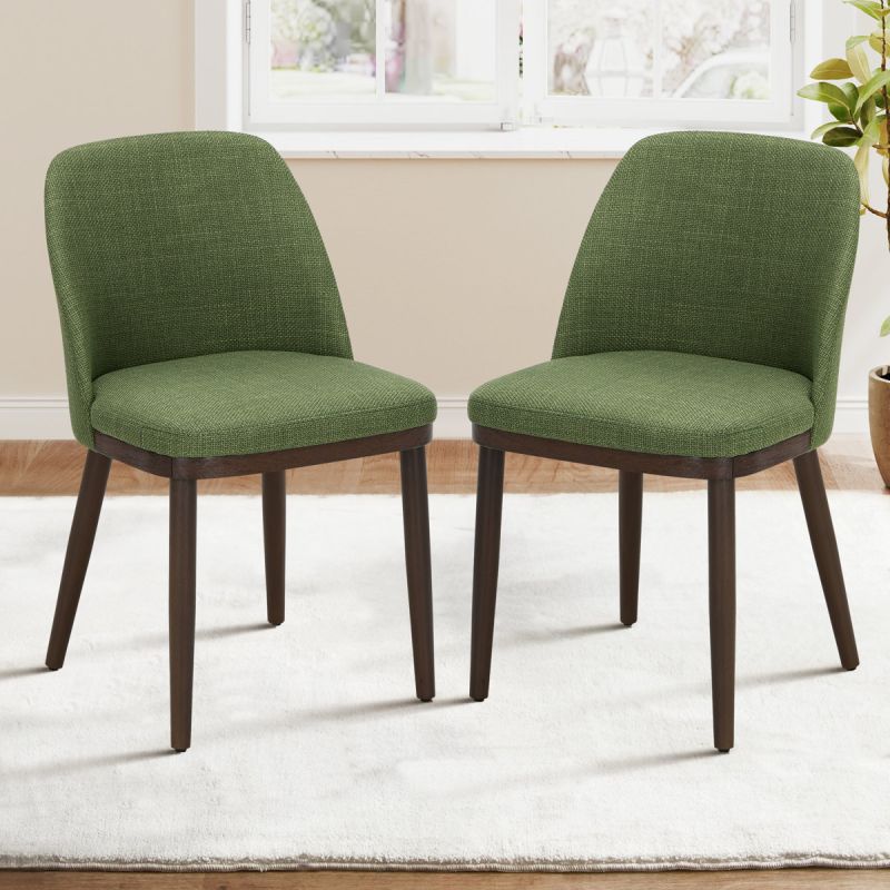 Moss Green Wooden Dining Chair