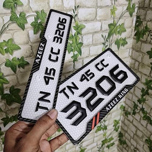 Bike Gel Number Plate