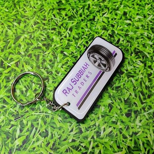 Gel Number Plate Keychains