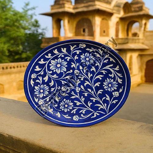 Blue Mughal Print Ceramic Dinner Plate