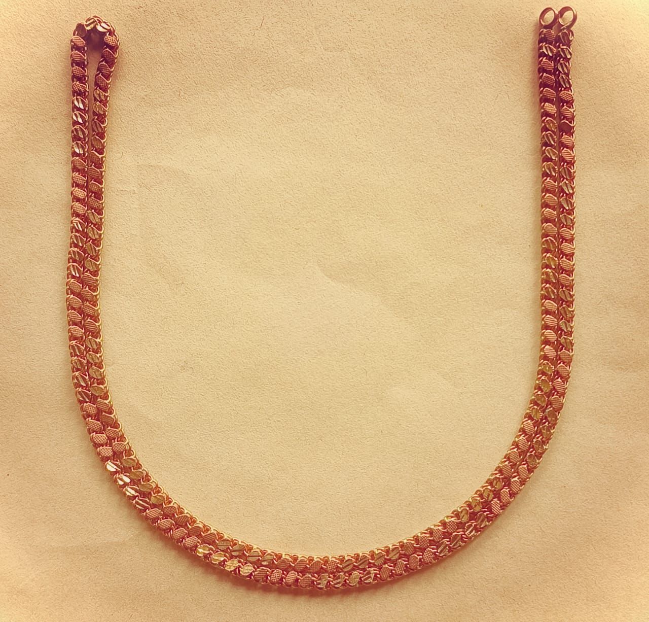 Oxidized Copper Chain for Men