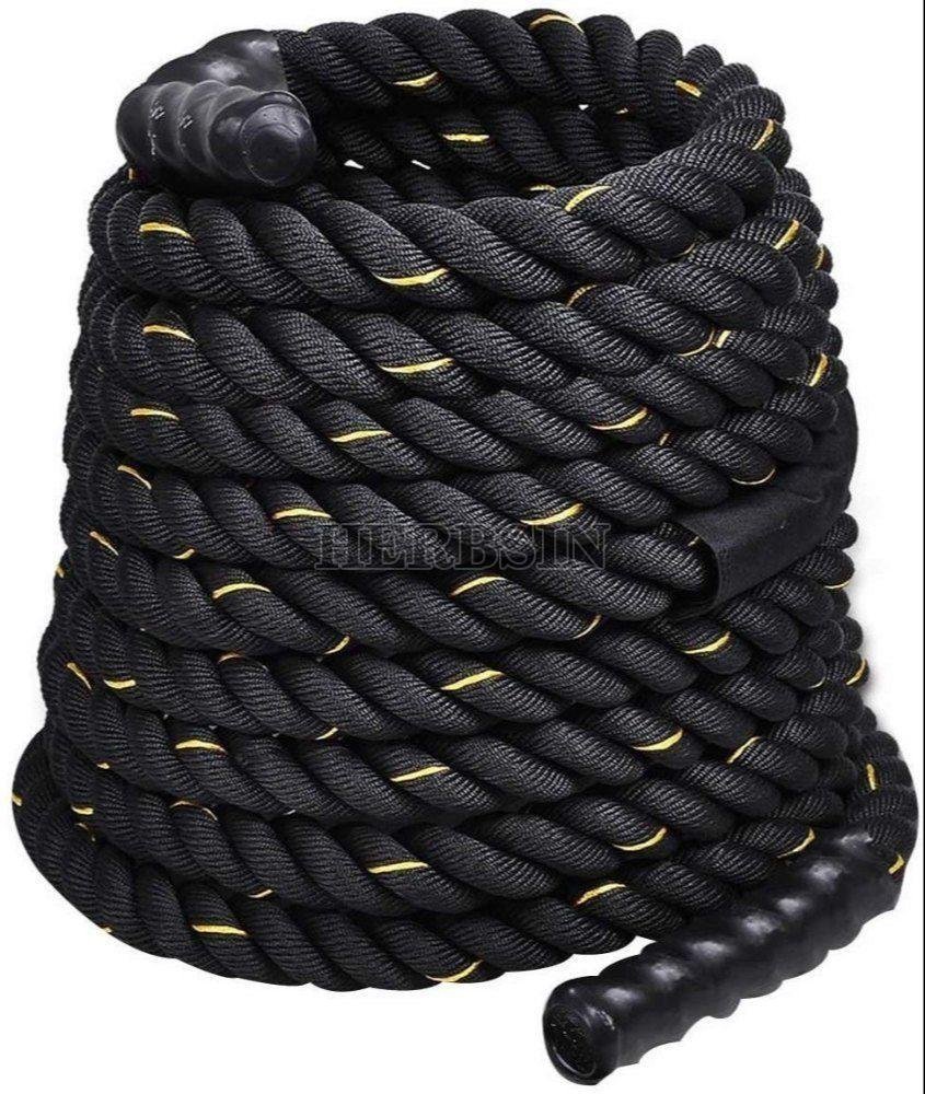 Black Nylon Gym Battle Rope