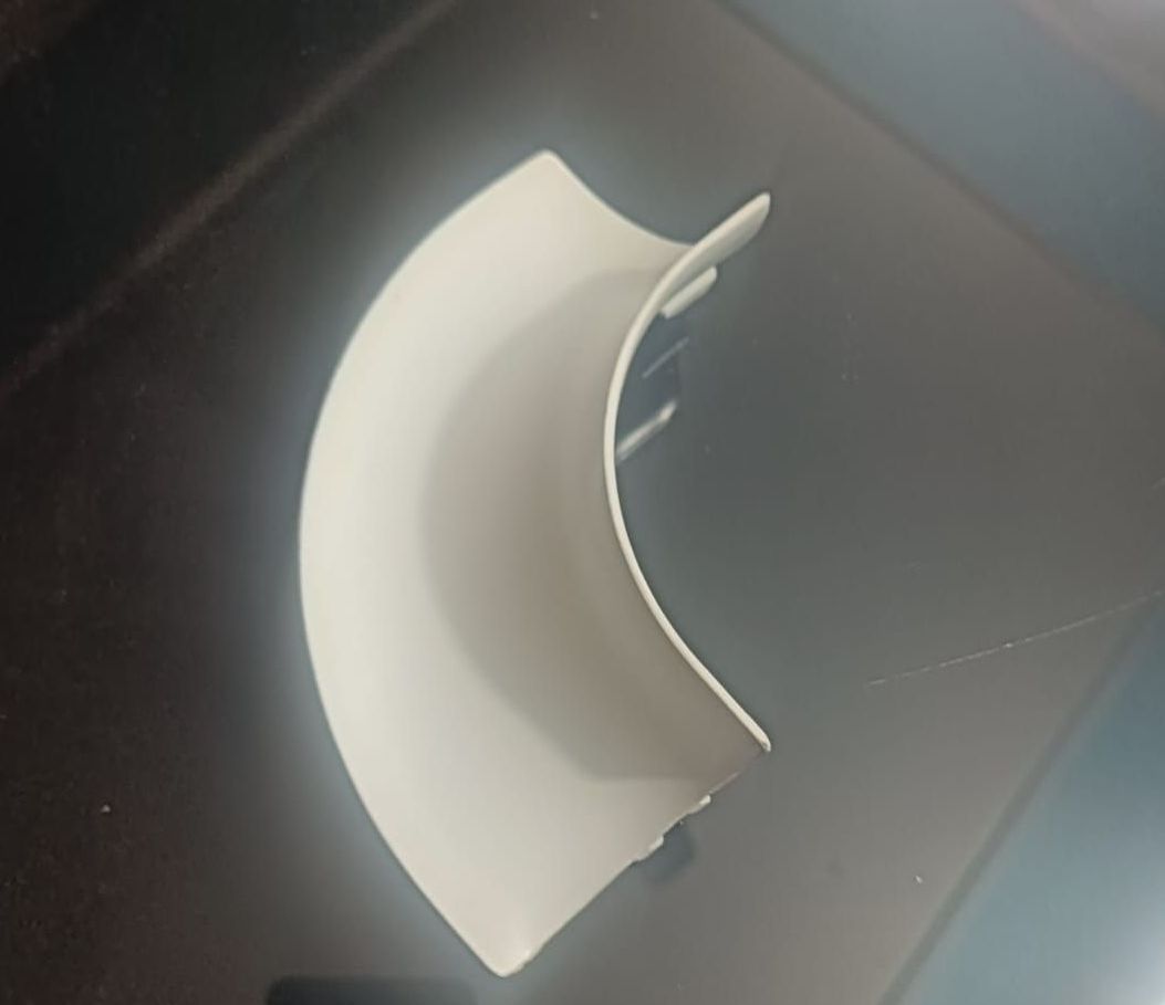 White Aluminium 2D Corner