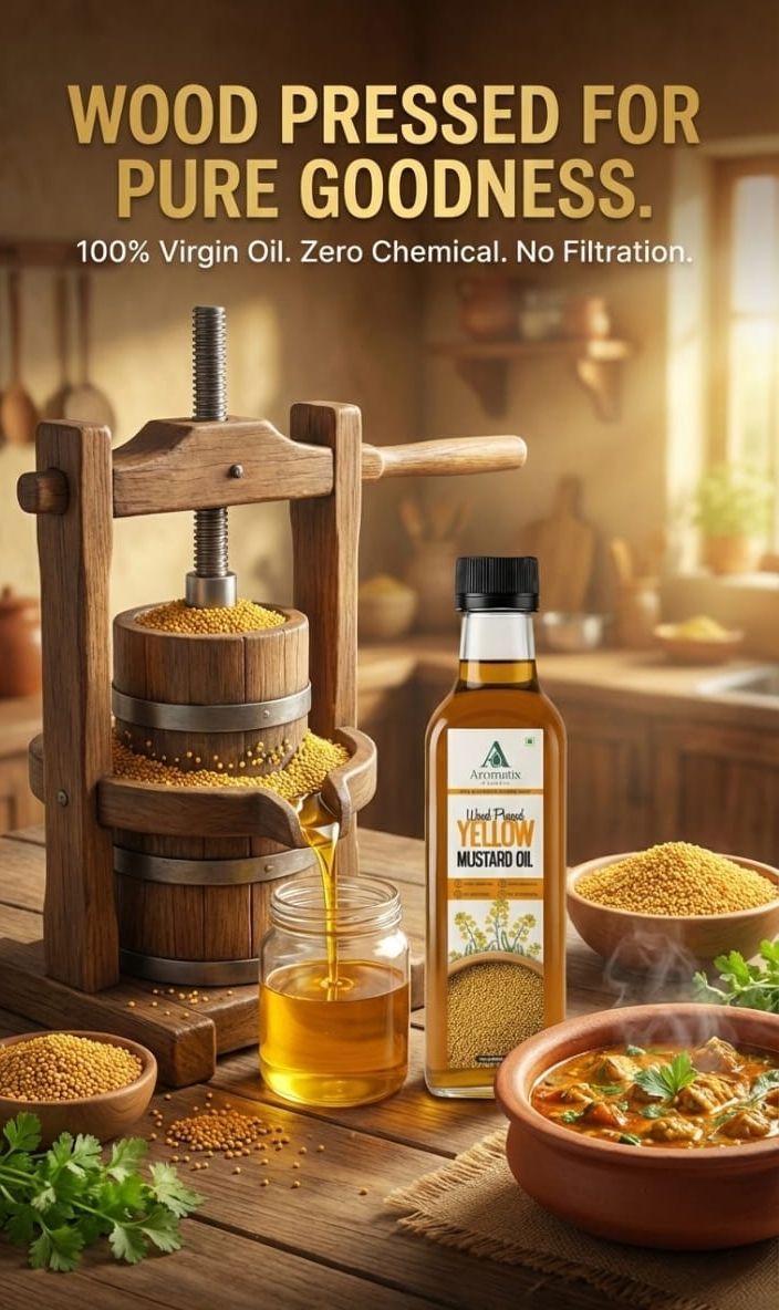 Wood Pressed Yellow Mustard Oil