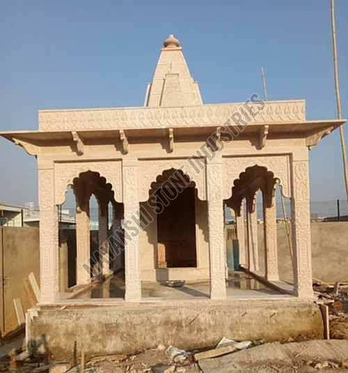 Pink Sandstone Royal Indian Mandir