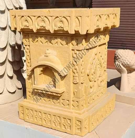 Decorative Sandstone Tulsi Pot